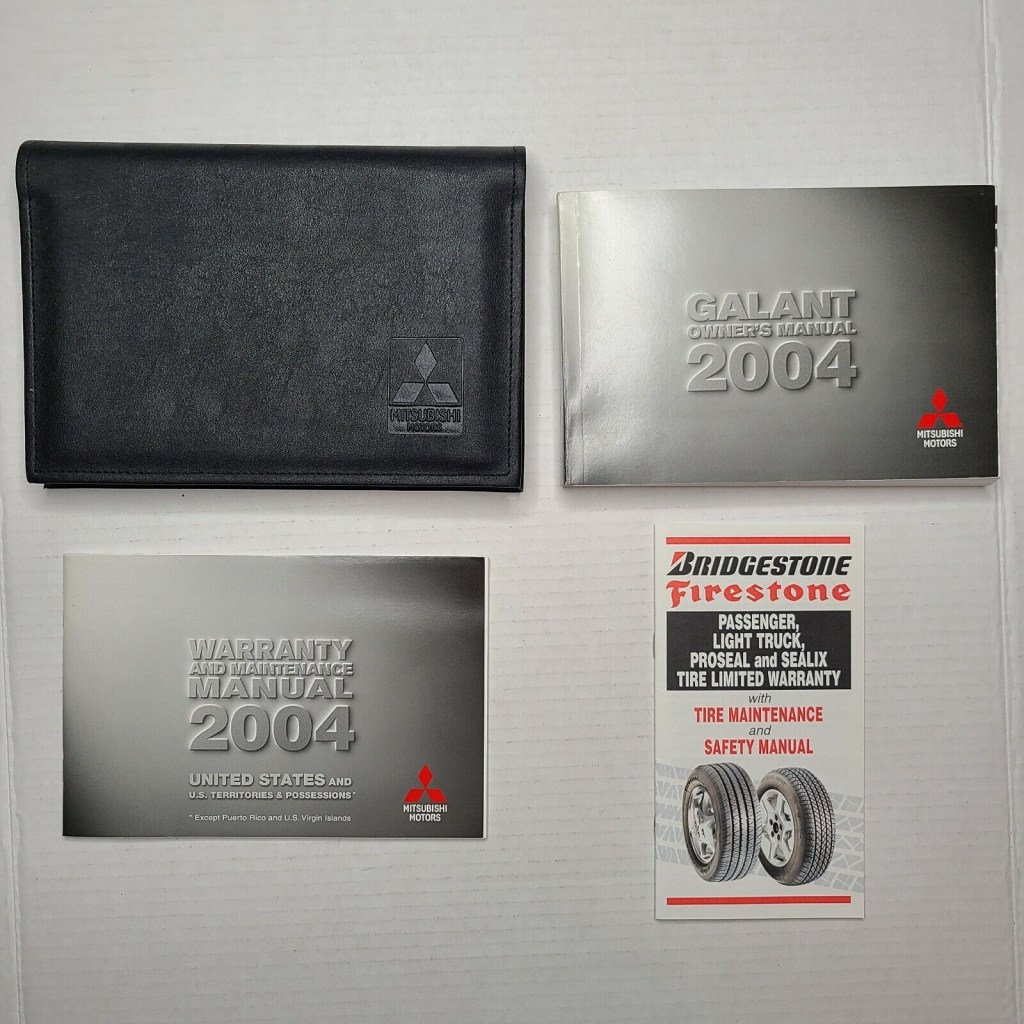 Picture of: 2 Mitsubishi Galant Owners Manual Handbook Set with Case OEM – $  Shipping