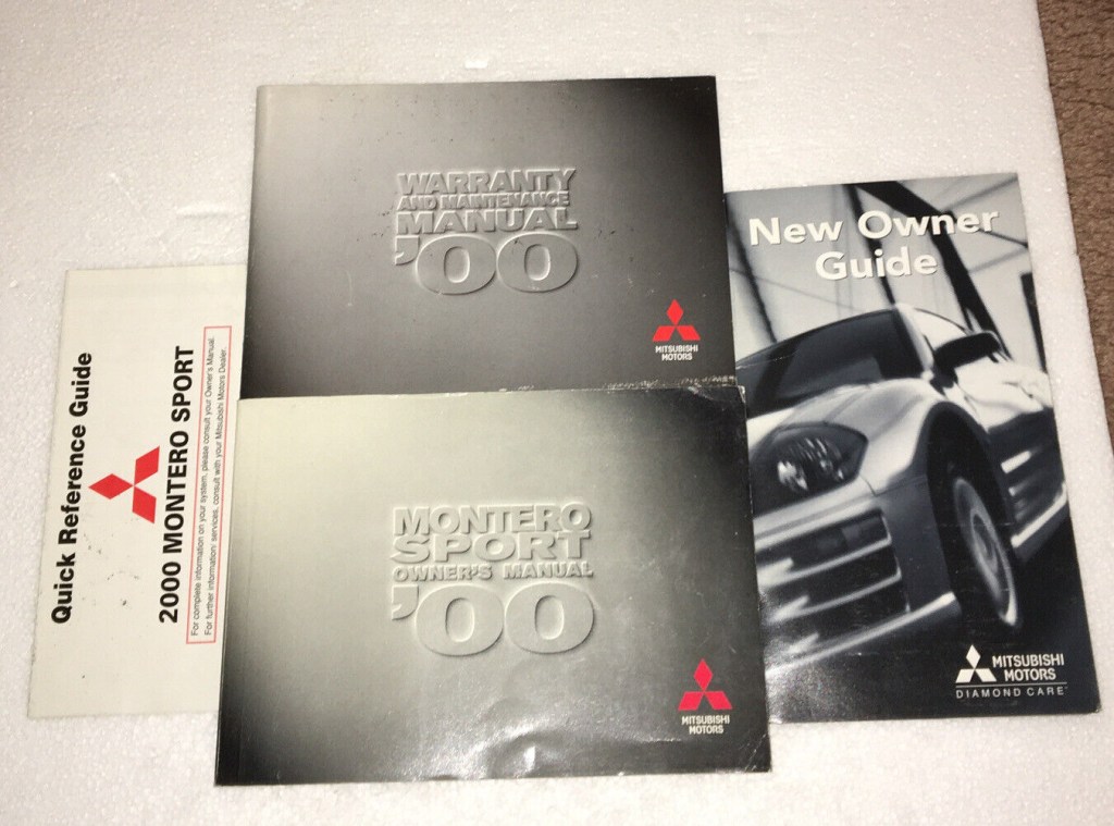 Picture of: 20 Mitsubishi Montero Sport Owners Manual Guide Book Booklet OEM