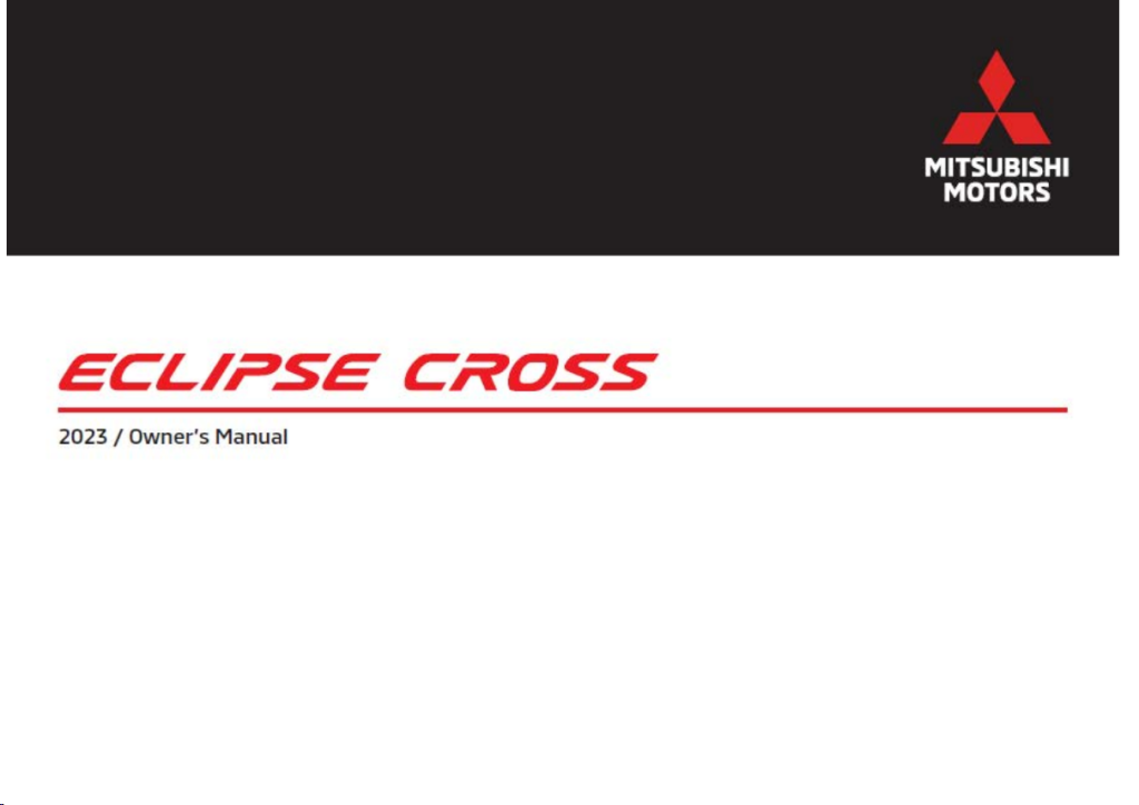 Picture of: Bedienungsanleitung Mitsubishi Eclipse Cross () ( Seiten)
