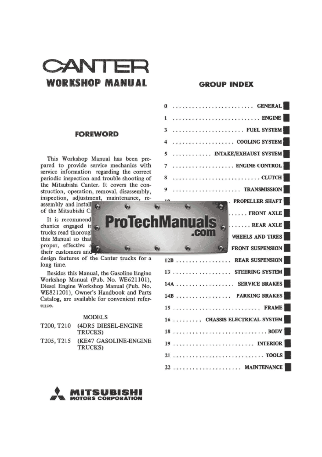 Picture of: FUSO Oceania Manuals – ProTechManuals