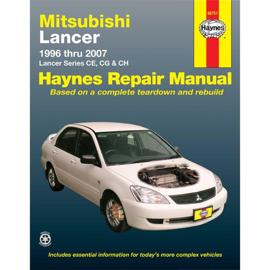 Picture of: Haynes Car Manual For Mitsubishi Lancer – –
