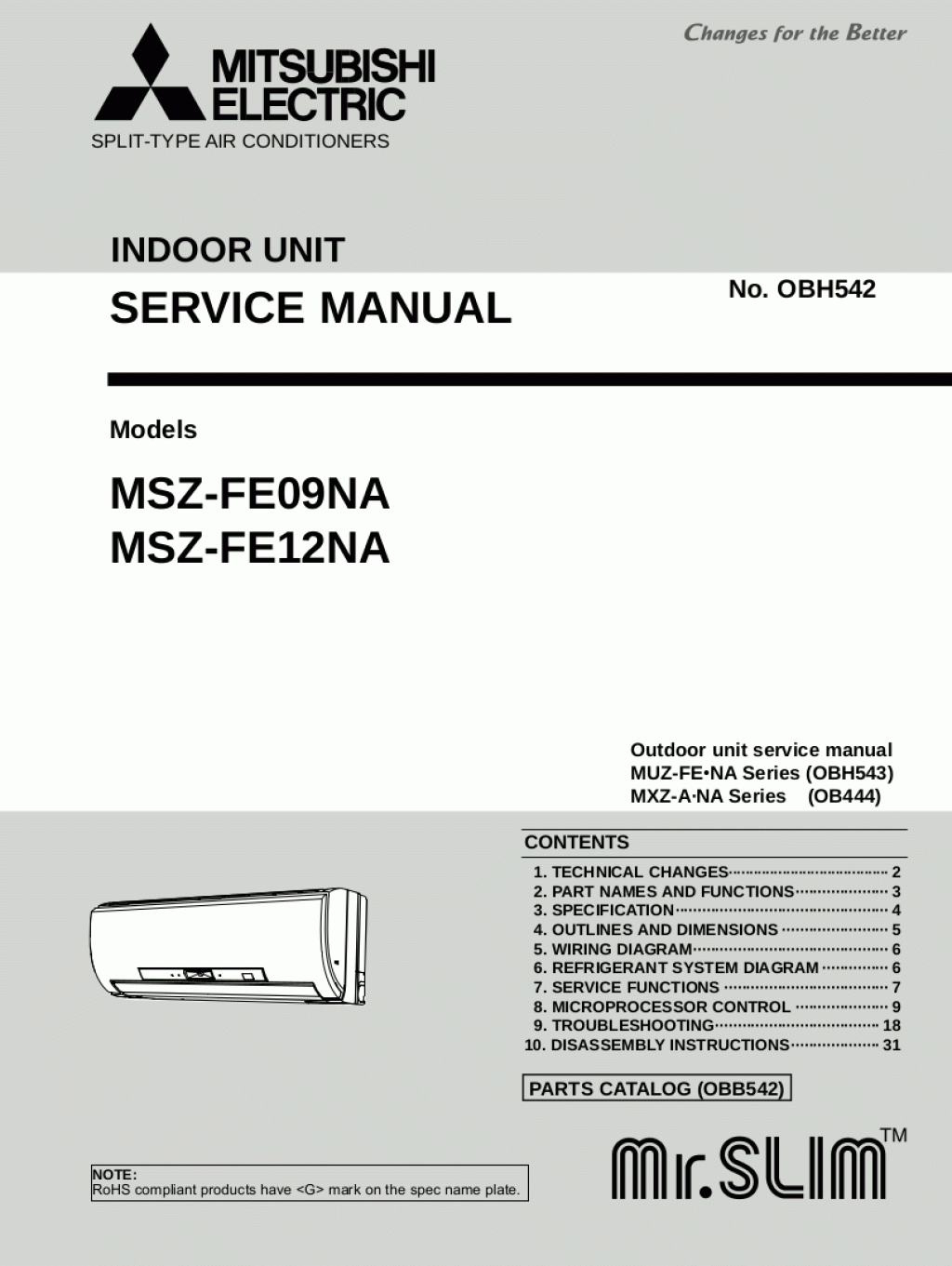 Picture of: Mitsubishi Air Conditioner Service Manuals