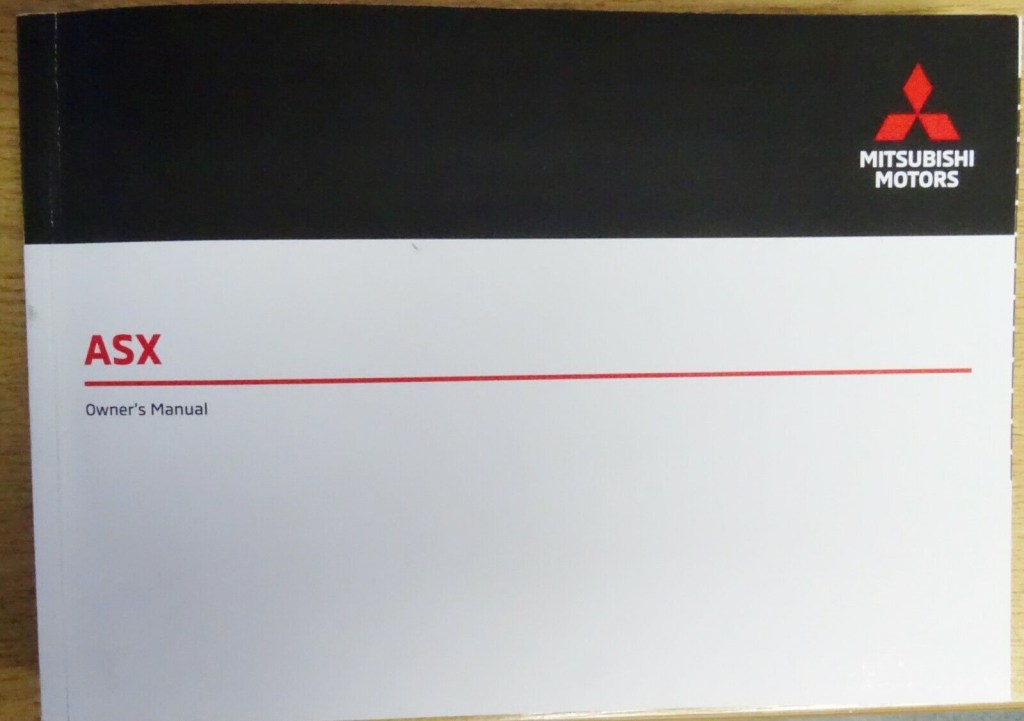Picture of: MITSUBISHI ASX HANDBOOK OWNERS MANUAL WALLET – FACELIF REF