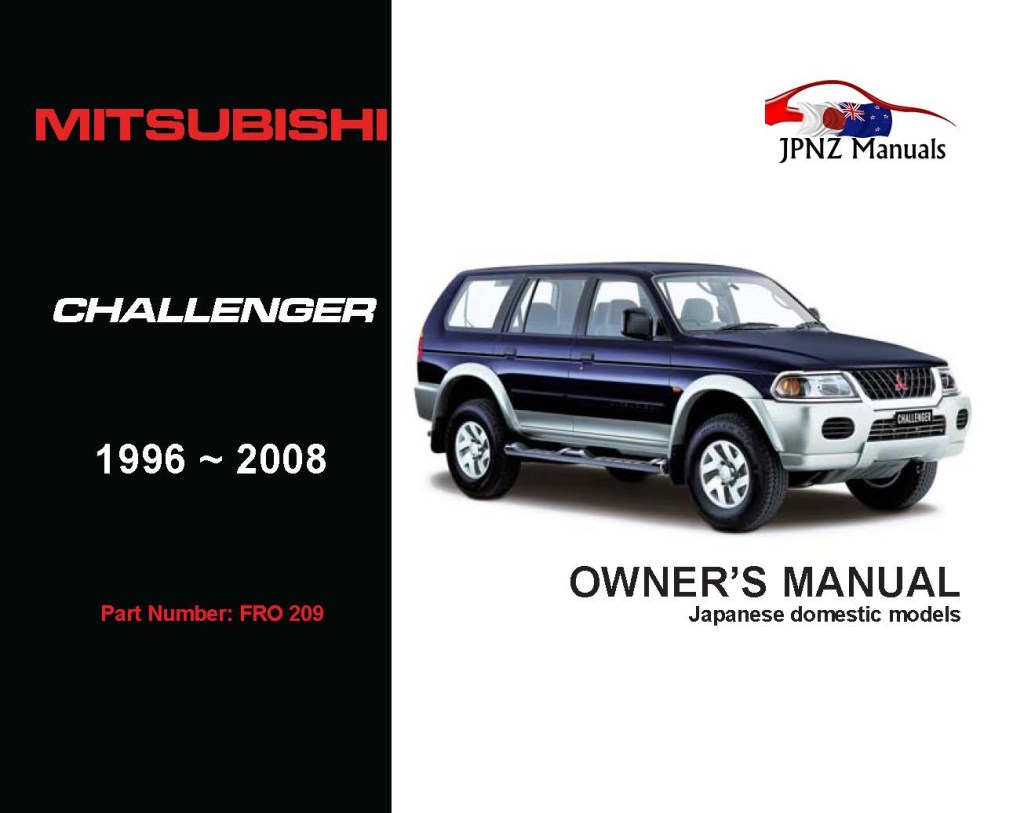 Picture of: Mitsubishi – Challenger Owner’s User Manual In English   –