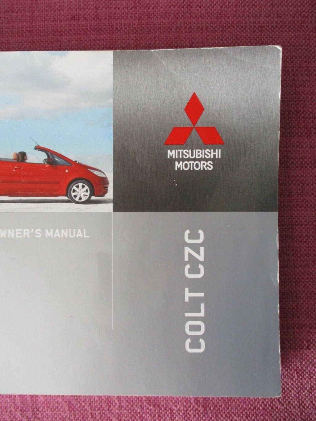 Picture of: MITSUBISHI COLT CZC CONVERTIBLE ( – ) OWNERS MANUAL
