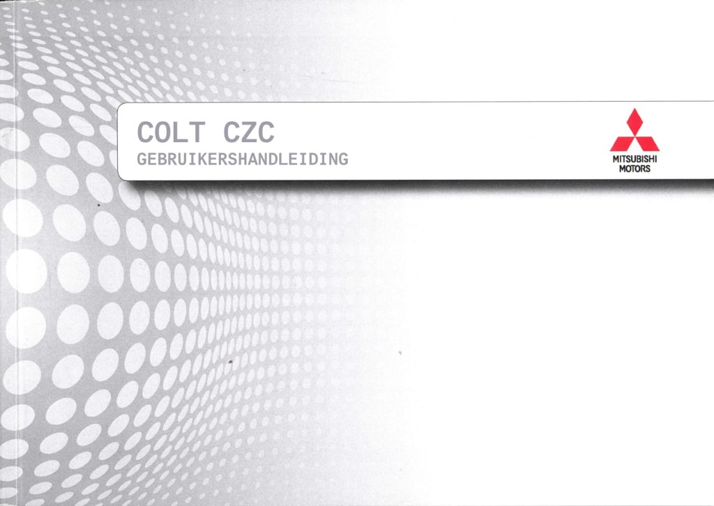 Picture of: – Mitsubishi Colt CZC Owner’s Manual  Dutch