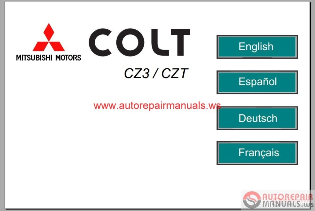 Picture of: Mitsubishi Colt  Service Manual  Auto Repair Manual Forum