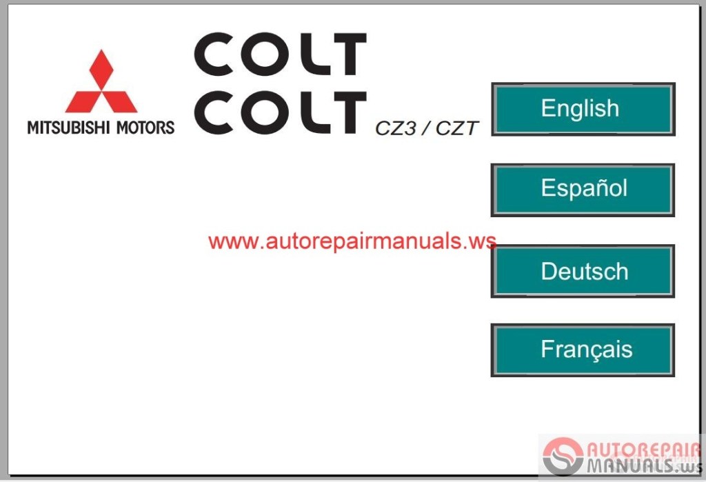 Picture of: Mitsubishi Colt – Service Manual  Auto Repair Manual