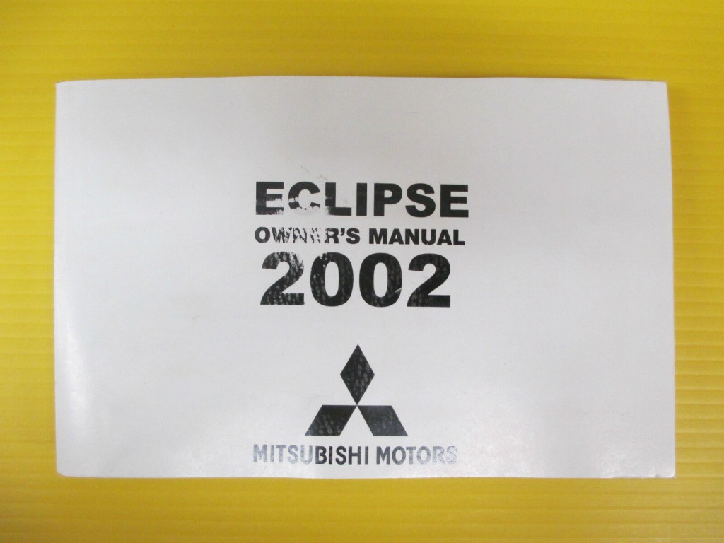 Picture of: Mitsubishi Eclipse & Eclipse Spyder Owners Owner’s Manual