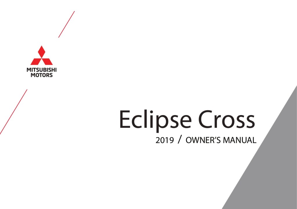 Picture of: – Mitsubishi Eclipse Cross Owner’s Manual  English