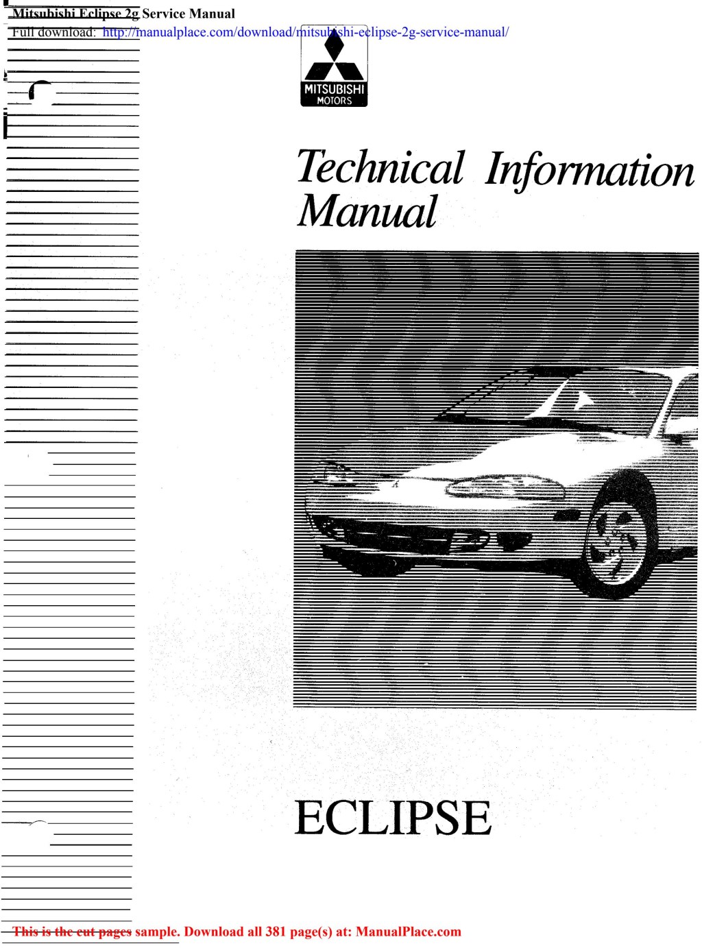 Picture of: Mitsubishi Eclipse g Service Manual by MarciaWarnacky – Issuu