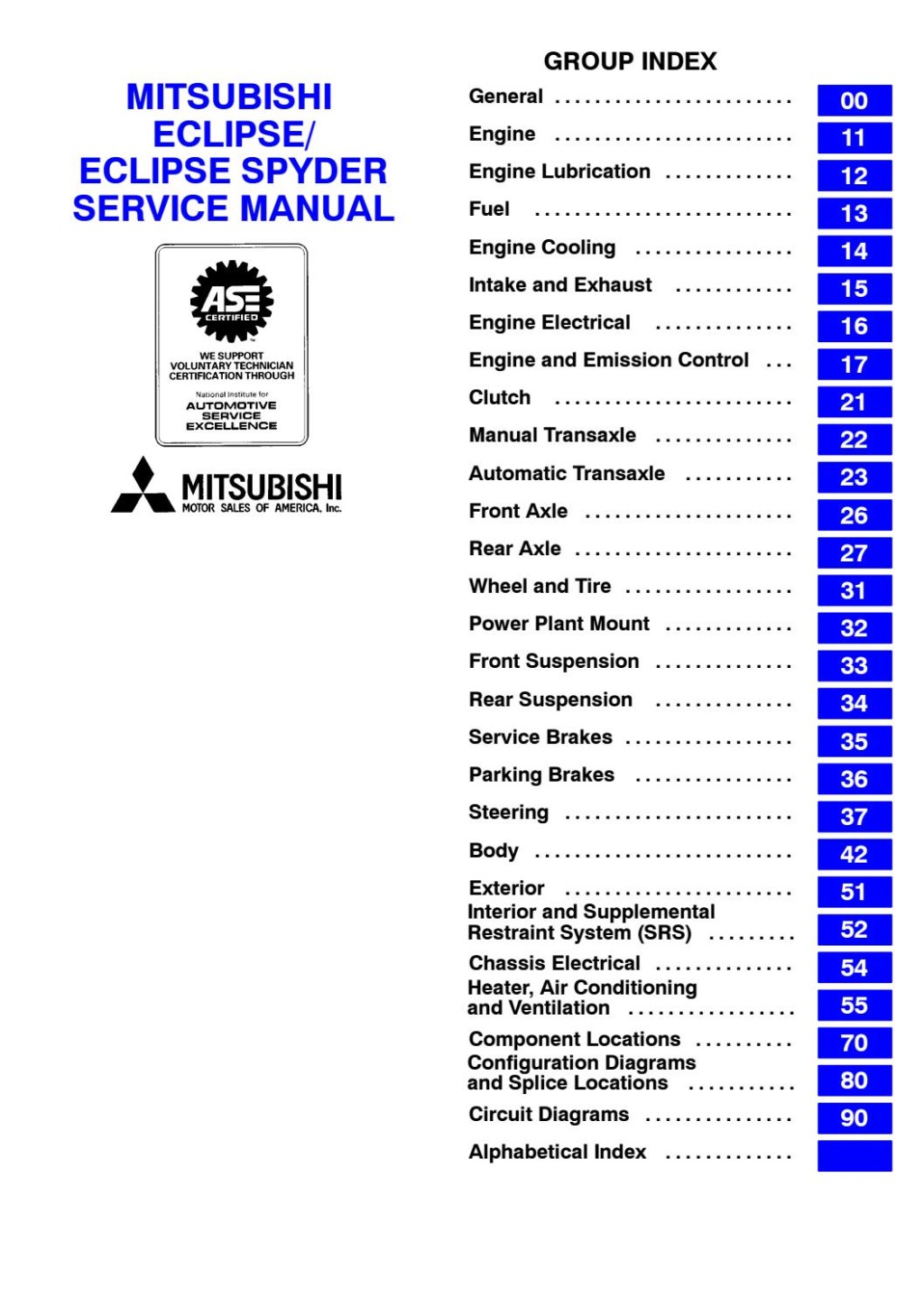 Picture of: Mitsubishi Eclipse Service Repair Manual by gu – Issuu