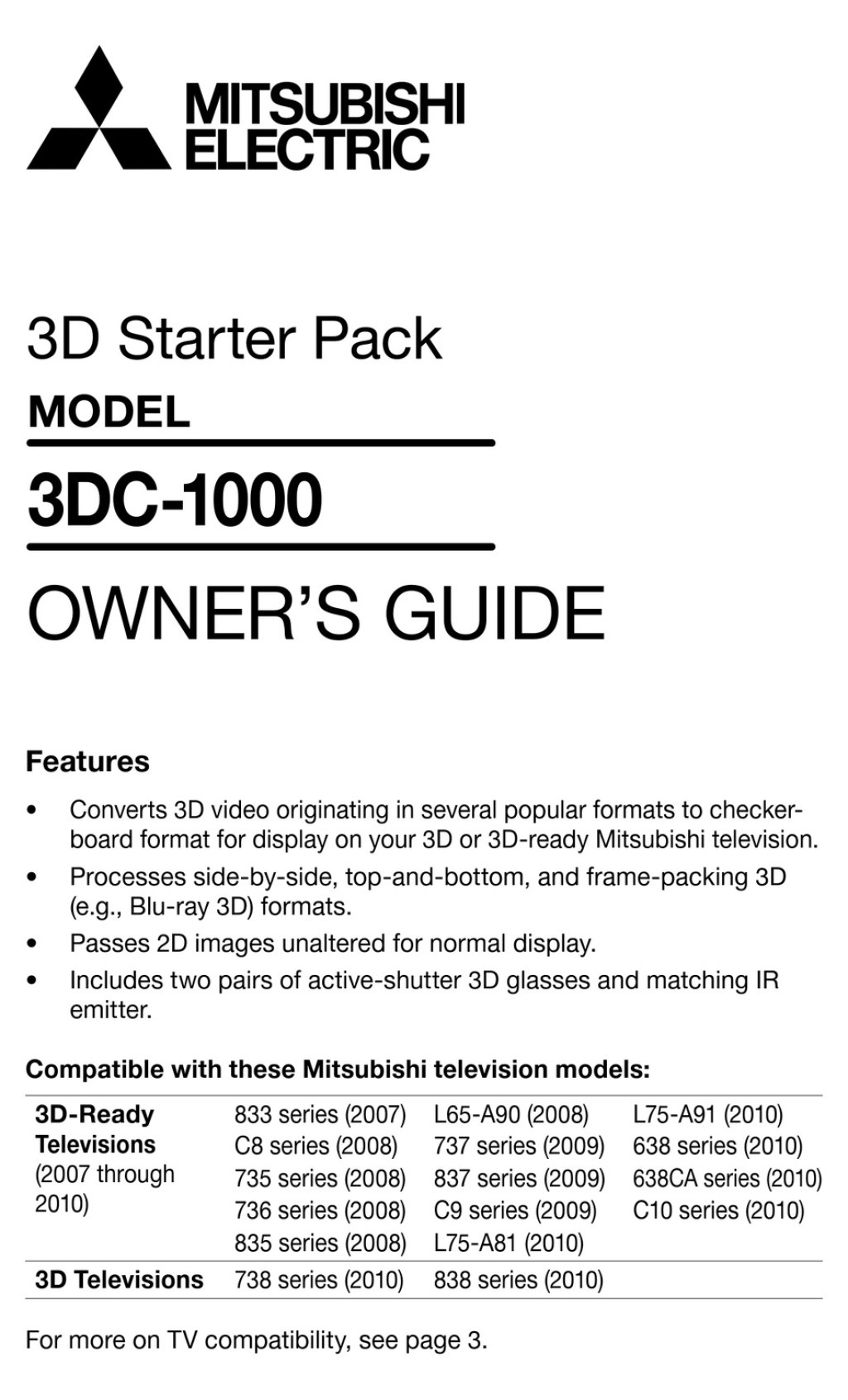 Picture of: MITSUBISHI ELECTRIC DC- OWNER’S MANUAL Pdf Download  ManualsLib