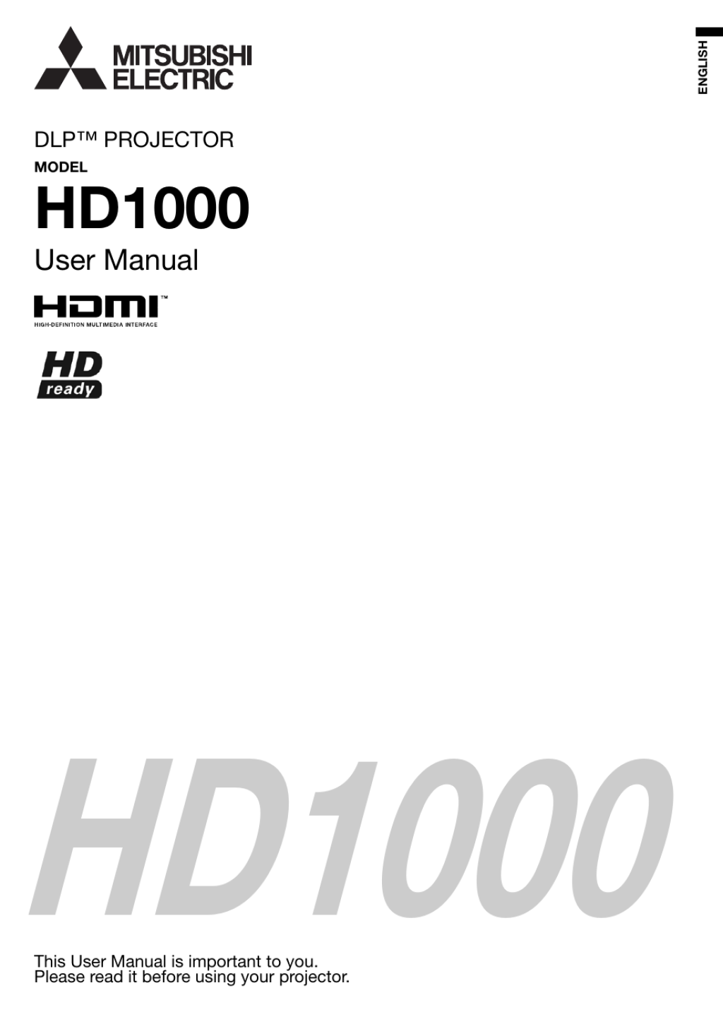 Picture of: MITSUBISHI ELECTRIC HD User Manual   pages