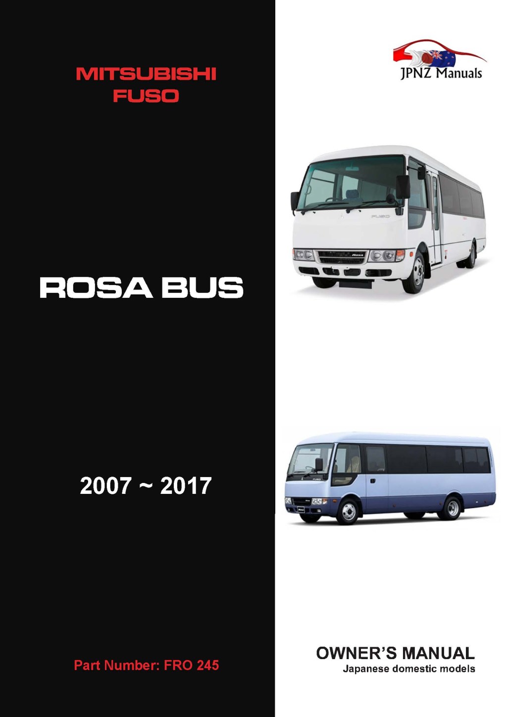 Picture of: Mitsubishi Fuso – Rosa Bus  –  Owners User Manual In