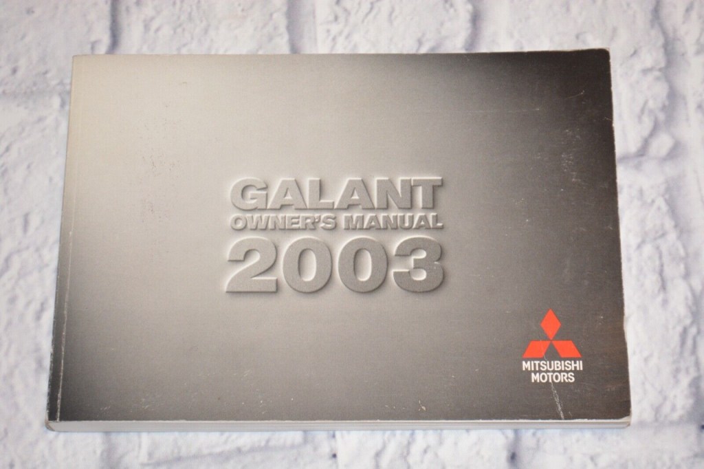 Picture of: MITSUBISHI GALANT OWNERS MANUAL GUIDE BOOK OEM