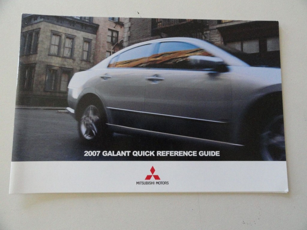 Picture of: Mitsubishi Galant Quick Reference Guide Owners Manual Supplement  eBay