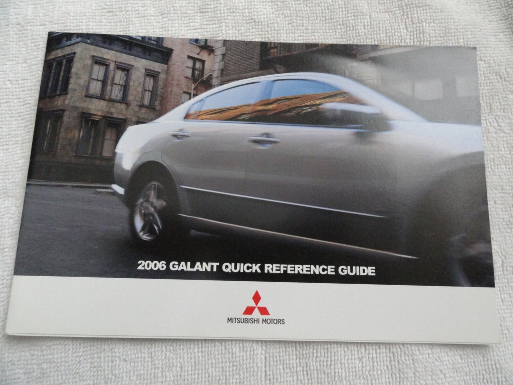 Picture of: Mitsubishi Galant Quick Reference Guide Owners Manual Supplement