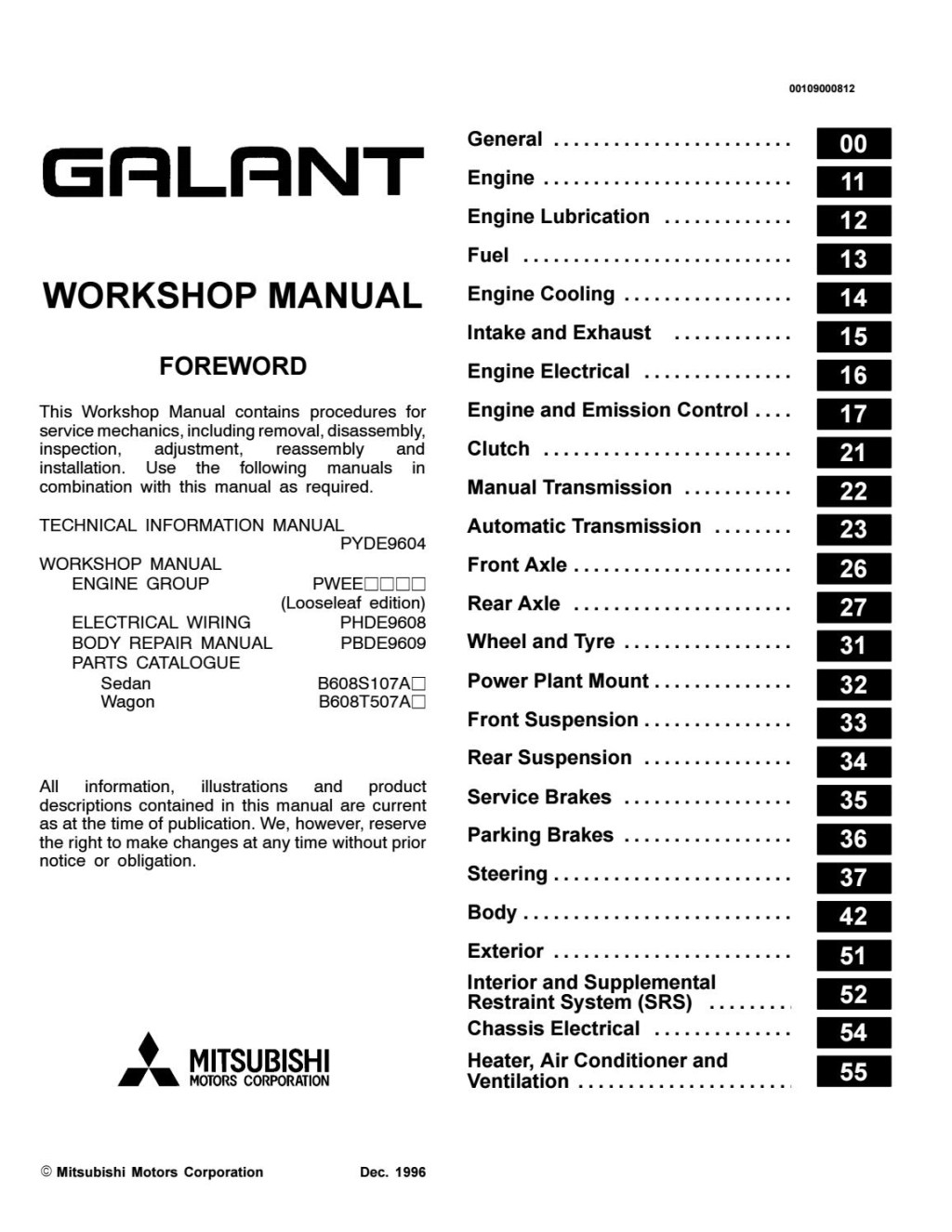 Picture of: Mitsubishi Galant Service Repair Manual by  – Issuu