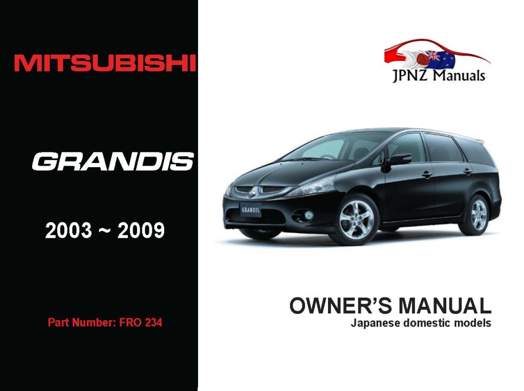 Picture of: Mitsubishi – Grandis Owners User Manual In English   –