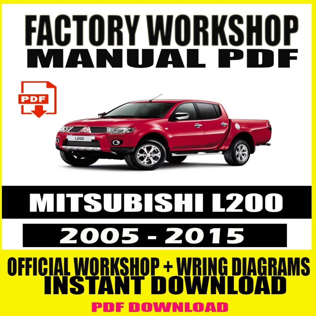 Picture of: MITSUBISHI L 5- REPAIR SERVICE MANUAL PDF
