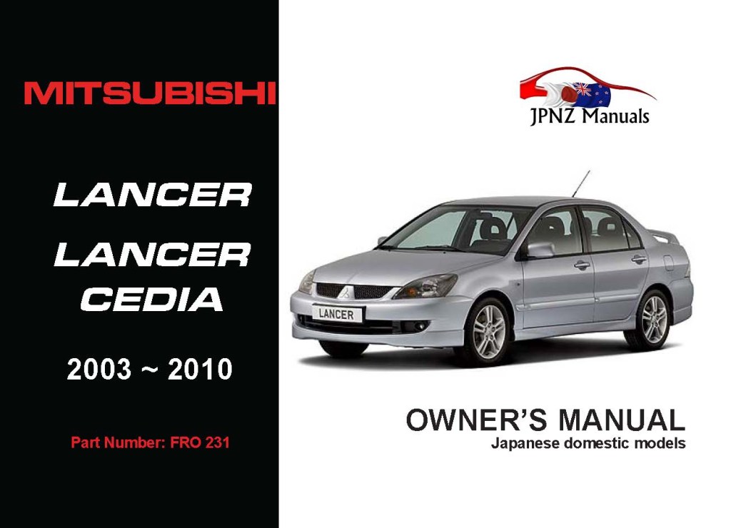 Picture of: Mitsubishi – Lancer / Lancer Cedia Owners Manual In English
