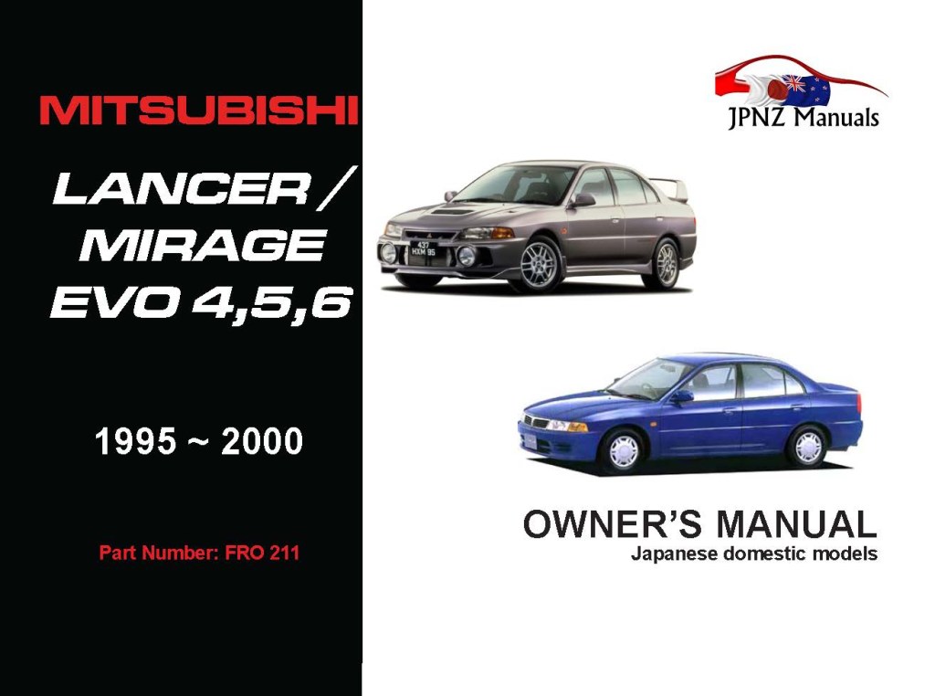 Picture of: Mitsubishi Lancer / Mirage / Evo    Owners Manual In English