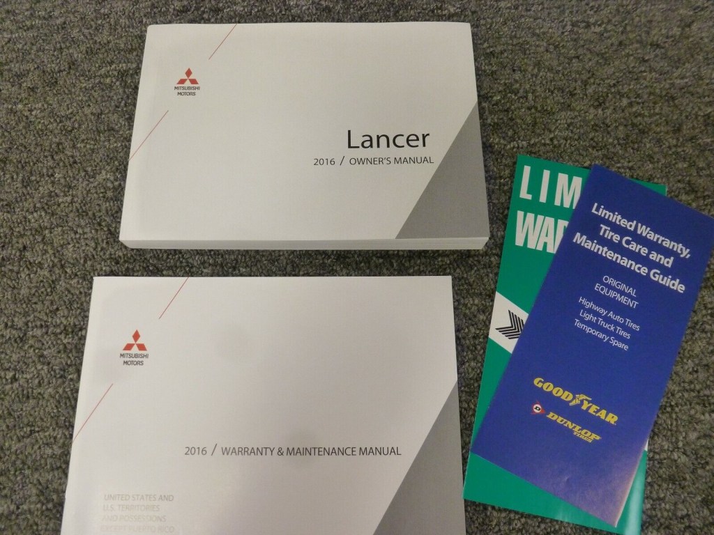 Picture of: Mitsubishi Lancer Sedan Owner Manual User Guide Set ES SE SEL GT CVT  WD