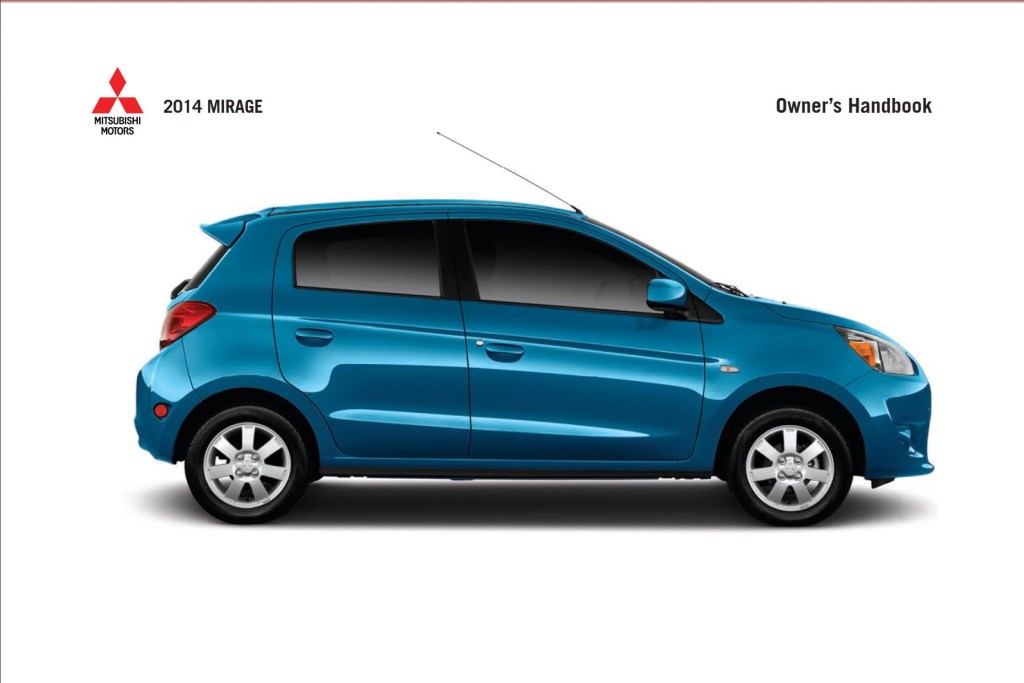 Picture of: Mitsubishi Mirage  MY Owner’s Manual – Download In PDF For Free