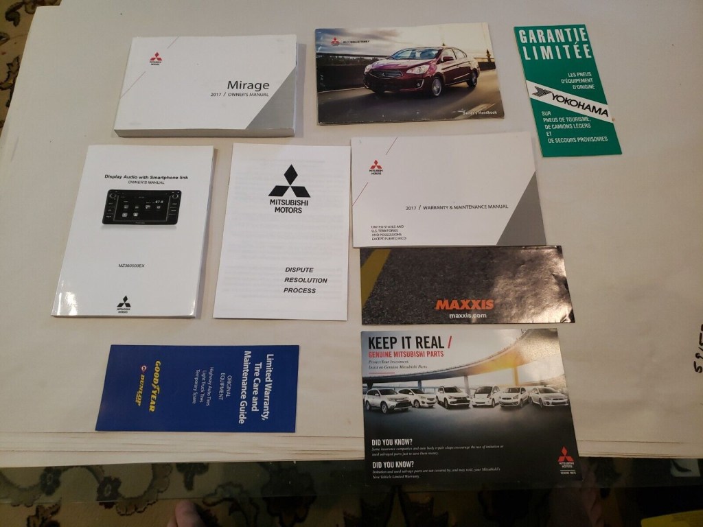Picture of: Mitsubishi Mirage Owner&#;s Manual free shipping priced to