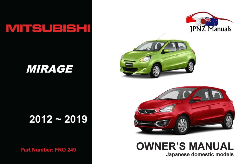 Picture of: Mitsubishi – Mirage owners user manual   –   In English