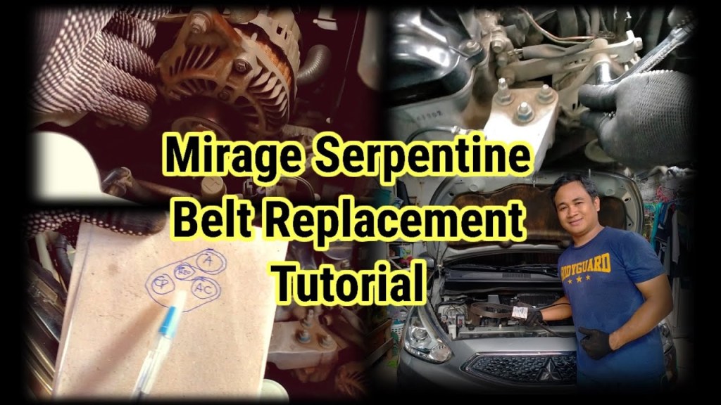 Picture of: Mitsubishi Mirage Serpentine Belt Replace Tutorial │ No More Fan Belt Noise