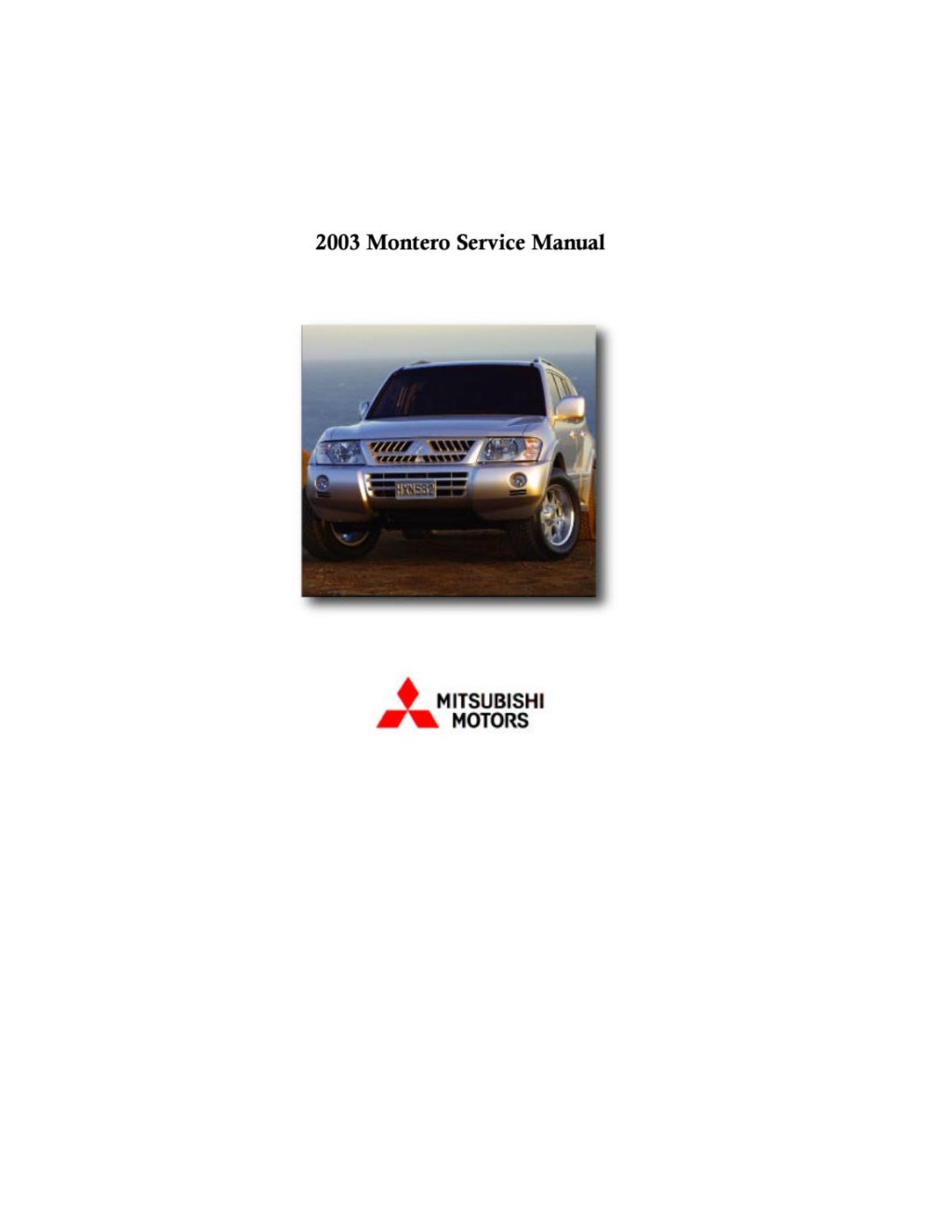 Picture of: MITSUBISHI MONTERO Service Repair Manual by  – Issuu