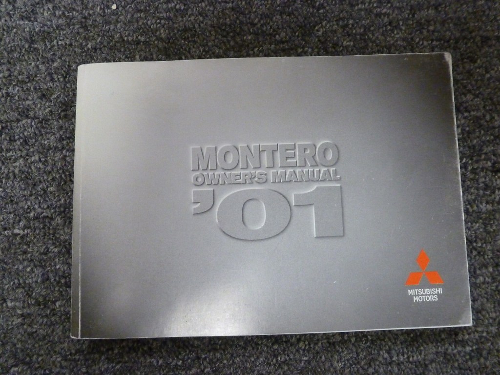 Picture of: Mitsubishi Montero SUV Owner Owner’s Manual User Guide XLS Limited