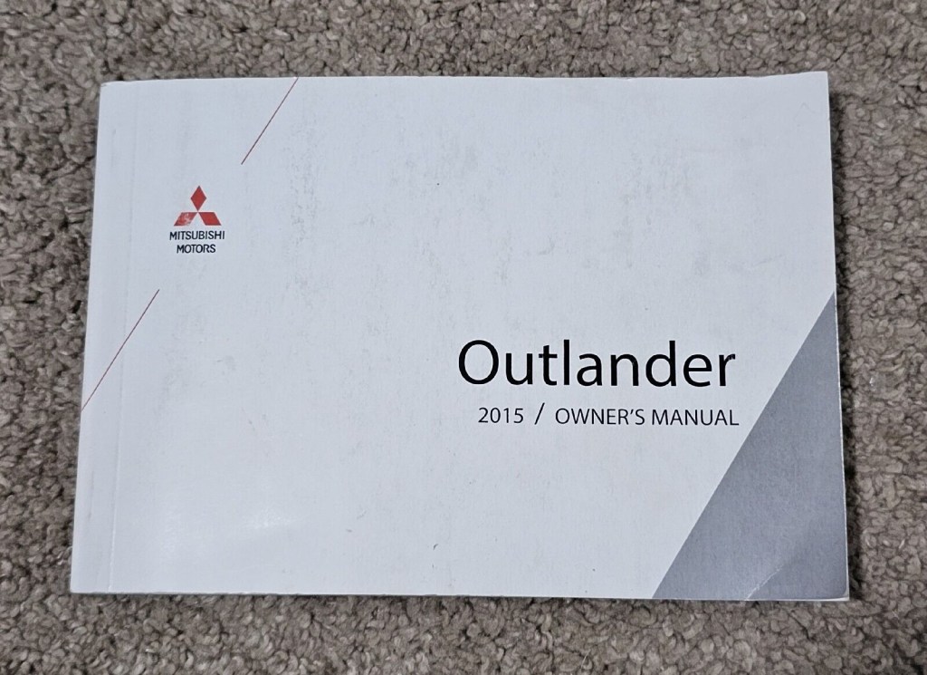 Picture of: Mitsubishi Outlander Owners Manual Book Original