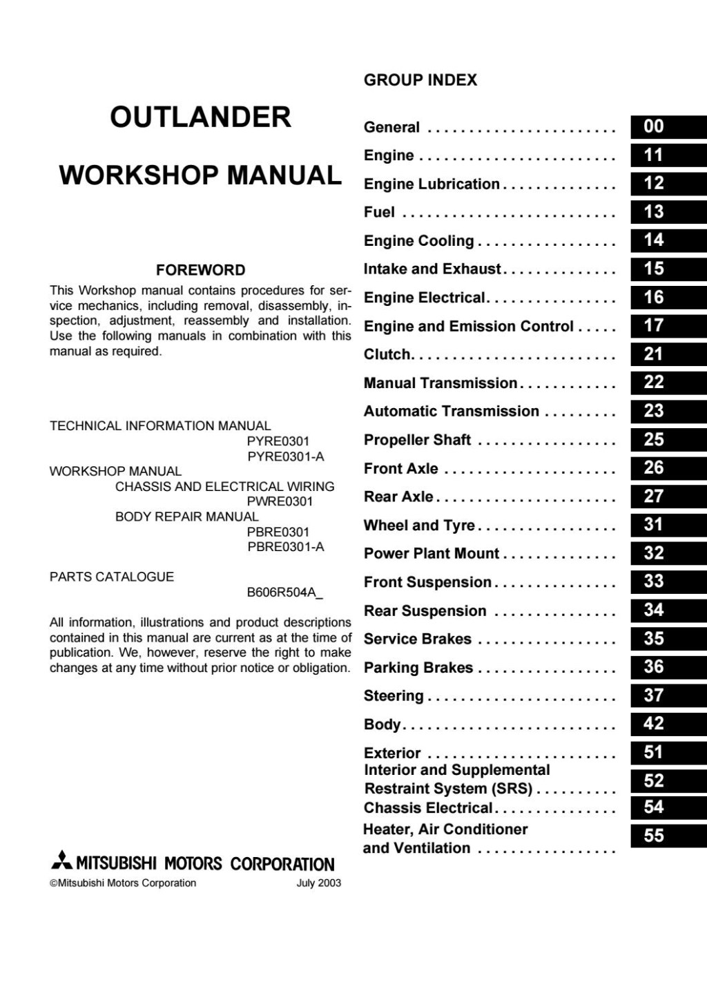 Picture of: Mitsubishi Outlander Service Repair Manual by  – Issuu