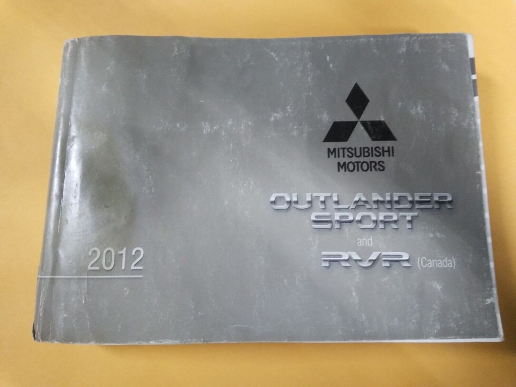 Picture of: MITSUBISHI OUTLANDER SPORT / RVR OWNERS MANUAL (LITTLE ROUGH