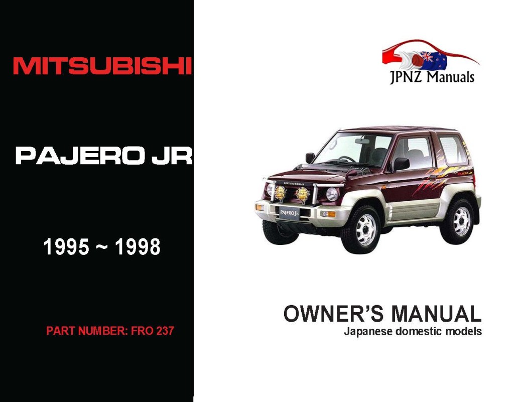 Picture of: Mitsubishi – Pajero Junior Owner’s User Manual In English