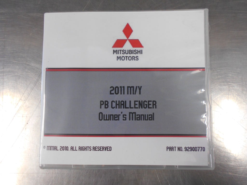 Picture of: Mitsubishi PB Challenger Genuine Owner’s Manual Disc New Part