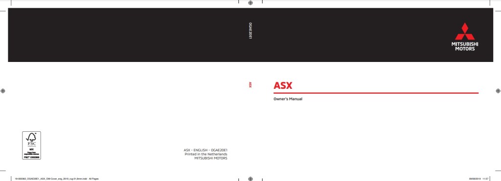 Picture of: Mitsubishi RVR/ASX Owner’s Manual PDF  Manual Directory