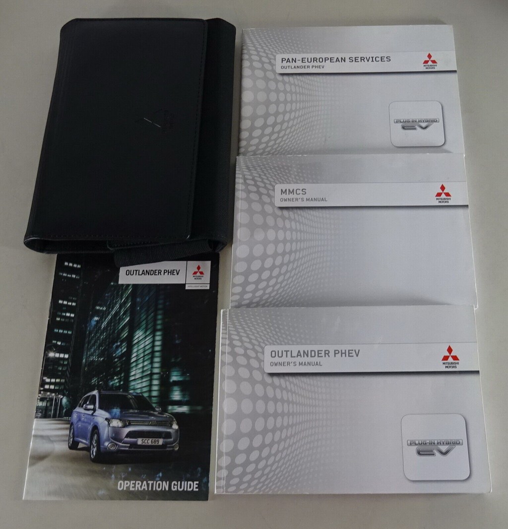 Picture of: Owner’s Manual + Wallet Mitsubishi Outlander Phev Plug IN Hybrid From