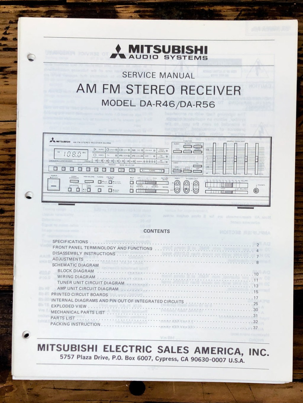 Picture of: Receiver Service Manual *Original*