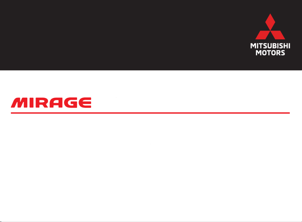Picture of: User manual Mitsubishi Mirage () (English –  pages)