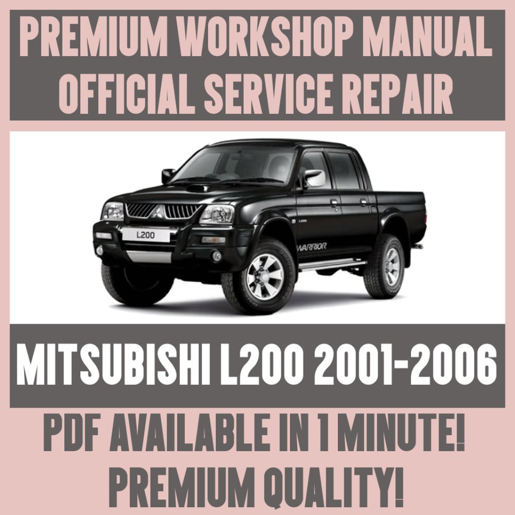 Picture of: WORKSHOP MANUAL SERVICE & REPAIR GUIDE for – MITSUBISHI L